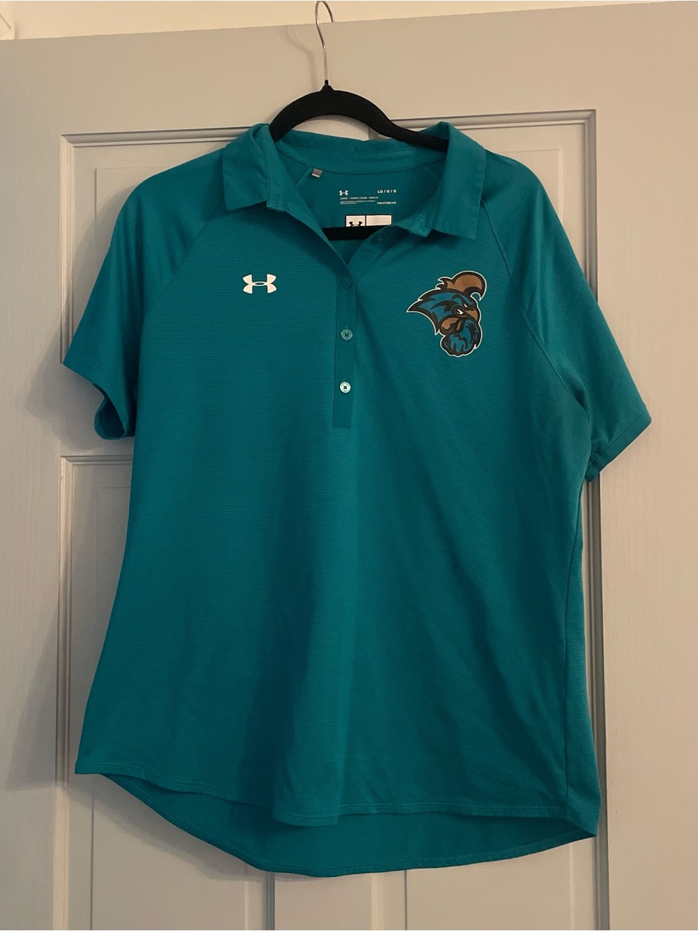 Under Armour Teal CCU Polo Shirt with Logo